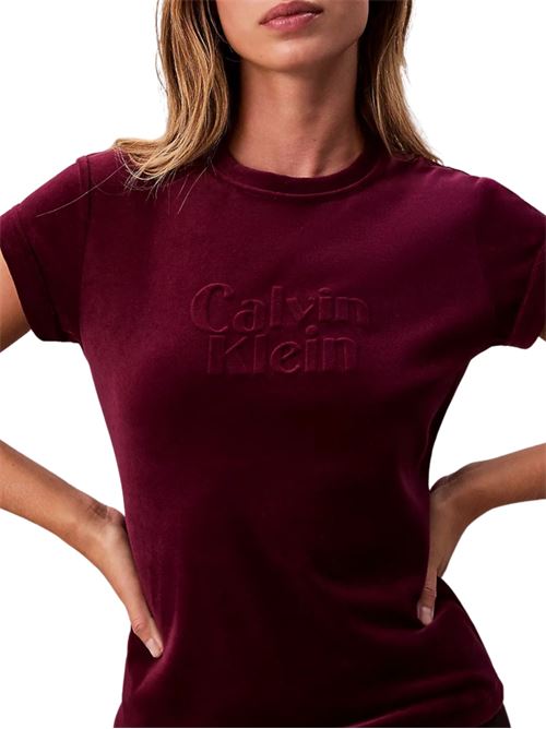 T-shirt in velluto Calvin Klein Jeans | LV047E222G2EV